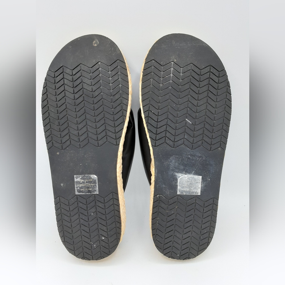 Naked Feet Costa Black Faux Leather Padded Sandals. Size 11. - Picture 10 of 12